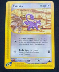 Pokemon Card Rattata 90/144 common 2003 Skyridge (LP) - Image 1
