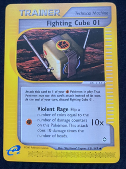 Fighting Cube 01 121/147 - Aquapolis Pokemon Card NM - Image 1