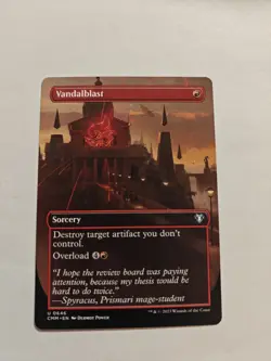 MTG - Vandalblast - Borderless - Commander Masters - Magic the Gathering - Image 1