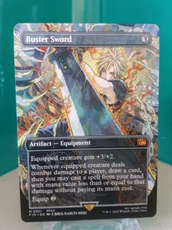 Buster Sword Borderless Magic the Gathering Final Fantasy Regular - Image 1