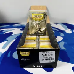 Dual Matte Valor Case Display Dragon Shield Standard Size Sleeves - 10 Packs - Image 1