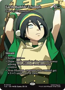 Earth Rumble Triumph (Borderless) M Avatar: The Last Airbender NM - Image 1