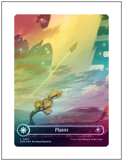 1x Plains, Galaxy Foil 0367, Edge of Eternities, Magic MTG NM - Image 1