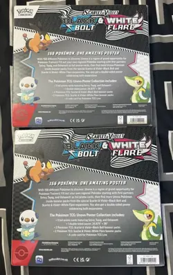 Pokemon Black Bolt & White Flare Unova Poster Collection x 2 New Factory Sealed - Image 2