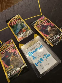 Sun Moon Team Up Tag Team 3-Card Booster Packs New - Image 3