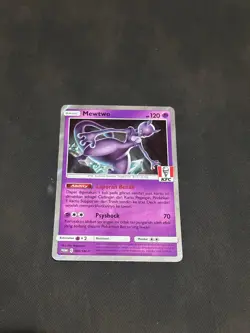 Pokemon TCG Bahasa Indonesia Language Mewtwo KFC Stamp Promo 184/SM-P HOLO - Image 1