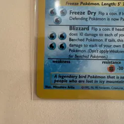Pokemon TCG Articuno 2/62 Fossil Holo Rare Unlimited 1999 LP - Image 5