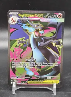 💎 Pokemon TCG Mega Charizard X ex 109/094 Full Art Ultra Rare Phantasmal Flames - Image 1