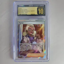 Tyme 143/131 Prismatic Evolutions Holo CGC 10 PRISTINE POKEMON ULTRA RARE - Image 1