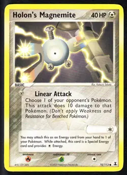 Holon's Magnemite 70/113 Pokemon EX Delta Species LP - Image 1