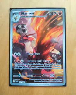 Pokemon TCG Blaziken 192/182 Destined Rivals Illustration Rare-NM/Mint Condition - Image 1