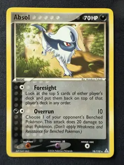 Absol 18/110 Pokemon Holon Phantoms Non Holo Regular Rare LP - Image 1