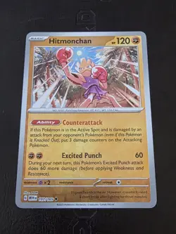 Scarlet & Violet 151 Hitmonchan 107/165 Reverse Holo Pokemon TCG NM - Image 1