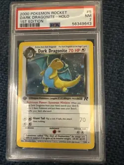 Pokemon TCG Dark Dragonite 1ST EDITION PSA 7 - Holo (English) team rocket - Image 1