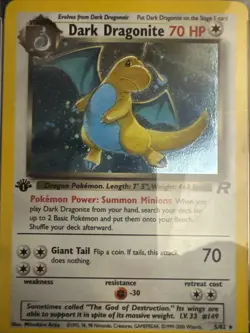 Pokemon TCG Dark Dragonite 1ST EDITION PSA 7 - Holo (English) team rocket - Image 2