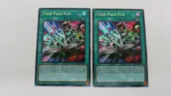 2x TOON PAGE-FLIP SPELL 1ST ED BLCR-EN068 SECRET RARE YUGIOH NM / UNPLAYED - Image 1