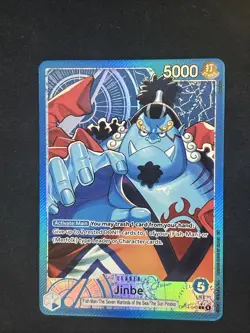 Jinbe Leader Op14-040 Alternate Art The Azure Sea’s Seven English One Piece - Image 1