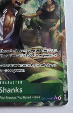 One Piece OPTCG English Shanks OP14-027 R* Parallel - NM - Image 5
