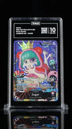 2025 One Piece CCG Sugar OP10-003 Alt Art Leader Parallel - TAG 10 GEM - English - Image 1