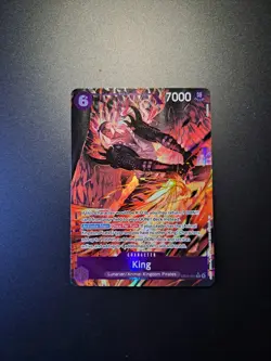 King EB04-031 Rare Alt Art One Piece TCG English The Azure Sea's Seven - Image 2