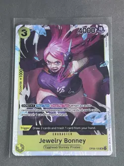 Jewelry Bonney OP08-105 One Piece CCG Two Legends Foil SR Super NM - Image 1