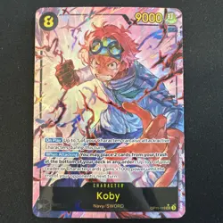 One Piece A Fist of Divine Speed Koby OP11-119 Alternate Alt Parallel Art SEC NM - Image 1