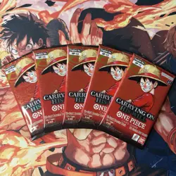 One Piece CCG OP13 Carrying On His Will Booster Pack X 5 ENGLISH NEW & SEALED - Image 1