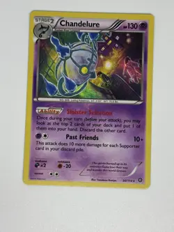 Pokemon Card Chandelure 50/114 Steam Siege Holo Rare 2016 Near Mint NM - Image 1