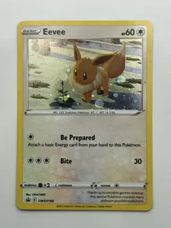 Pokemon Eevee TCG Black Star Promo SWSH190 Cosmos Holo Card NM/M Condition - Image 1