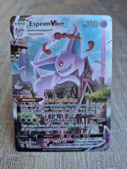 Espeon VMAX 270/264 Fusion Strike Alternate Art Ultra Rare Holo Pokemon Card DMG - Image 1