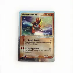 Pokemon TCG Hitmonchan EX Ruby and Sapphire Holo Ultra Rare Card 98/109 - Image 1
