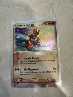 Pokemon TCG Hitmonchan EX Ruby and Sapphire Holo Ultra Rare Card 98/109 - Image 2