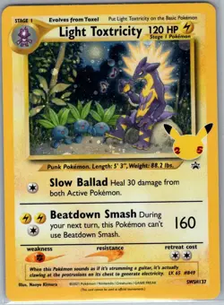 Light Toxtricity SWSH137 SWSH: Sword & Shield Promo Cards - Pokemon Card - NM - Image 1