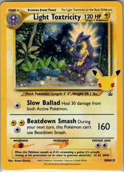 Light Toxtricity SWSH137 SWSH: Sword & Shield Promo Cards - Pokemon Card - NM - Image 1