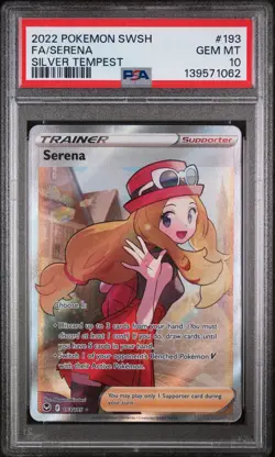 PSA 10 Serena 193/195 Full Art Silver Tempest Pokemon Card 🔥 SHIPS ASAP - Image 1