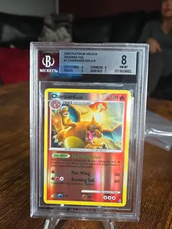 BGS 8 Pokemon TCG Charizard Arceus Reverse Holo Card 1/99 - Image 1