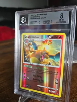 BGS 8 Pokemon TCG Charizard Arceus Reverse Holo Card 1/99 - Image 2
