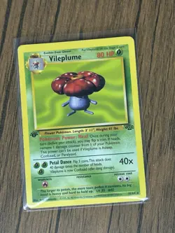 Pokemon TCG Vileplume Jungle 31/64, Regular 1st Edition Rare Card - Image 1