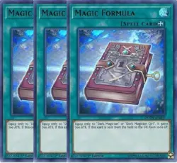 Yugioh - Magic Formula x 3 - 1st Edition - Ultra Rare NM - Free Holographic Card - Image 1