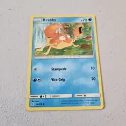 Krabby 46/214 Sun & Moon Unbroken Bonds Common Pokemon Card 2019 - Image 1
