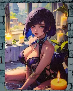 Yelan Waifu Card A6 Oversized Genshin Premium Collectible Matte Board Spicy - Image 1