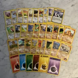 Pokemon Card Lot 1999 WOTC 35 Different Cards All NM, Never Played - Image 1
