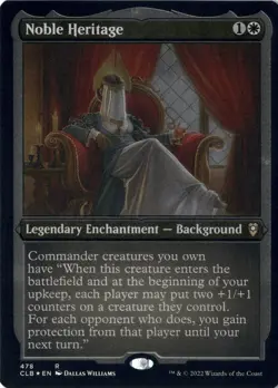 Noble Heritage NM/M* ETCHED FOIL Commander Baldur's Gate 478 mtg -UnltdCards - Image 1