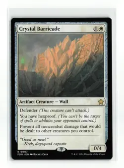 CRYSTAL BARRICADE 0007 FOUNDATIONS NON HOLO MTG NM - Image 1