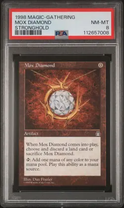 1998 MTG STRONGHOLD MOX DIAMOND PSA 8 - Image 1