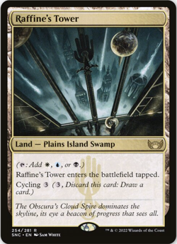 MTG Raffin's Tower SNC NM Rare Plains Island Swamp 254 Streets of New Capenna - Image 1
