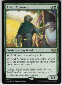 Magic the Gathering TCG Arbor Adherent R Commander: Tarkir: Dragonstorm 42 - Image 1