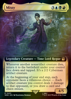 MTG Missy Extended Art Foil ** Doctor Who ** English - Image 1