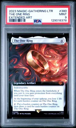 MTG - Lord Of The Rings - The One Ring Extended Art - PSA 9 Mint - Image 1