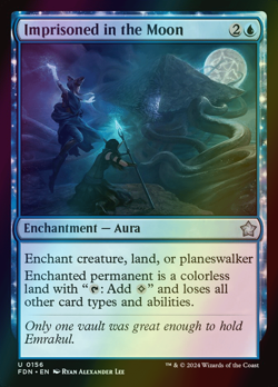 MTG Imprisoned in the Moon Foil ** Foundations ** English - Image 1